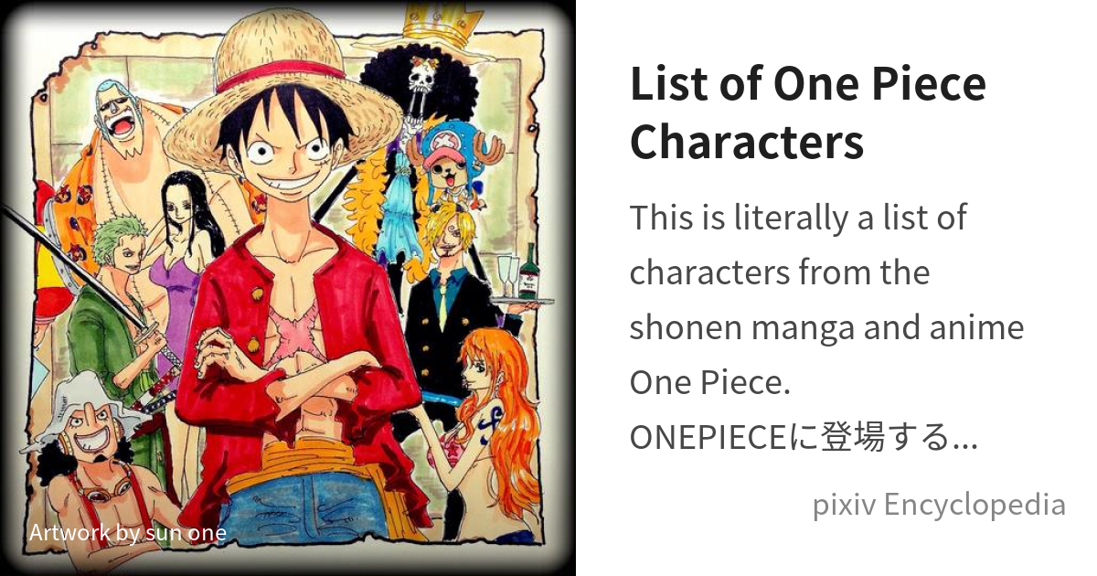 one piece characters names and pictures