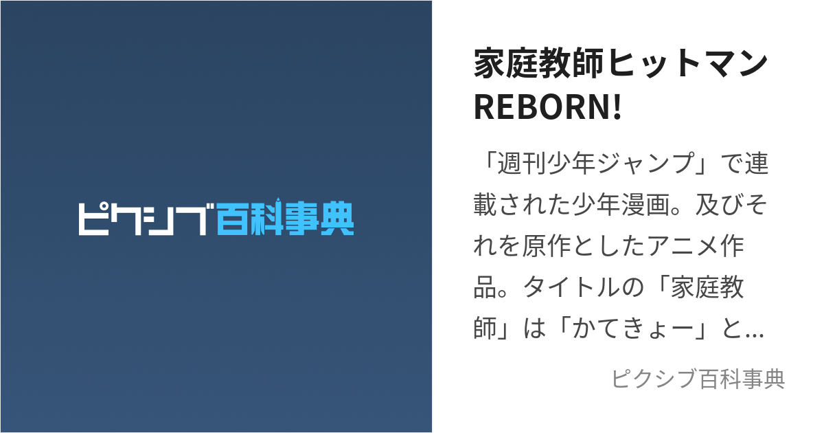 家庭教師(かてきょー)ヒットマンREBORN!」キャラクターデュエット