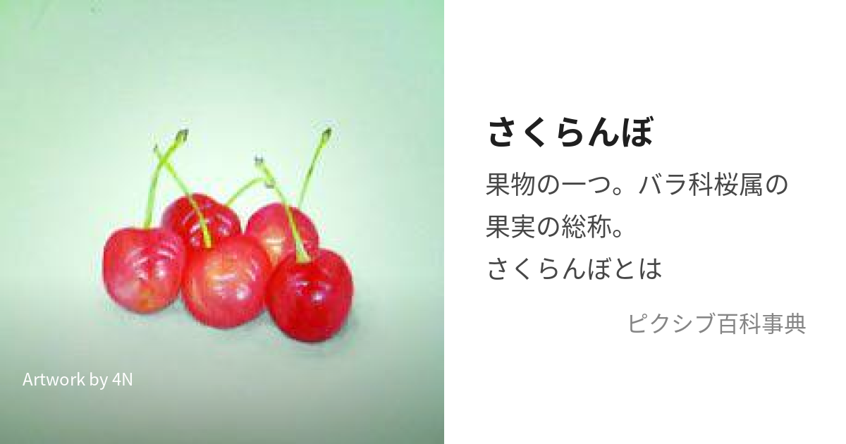 さくらんぼ (さくらんぼ)とは【ピクシブ百科事典】