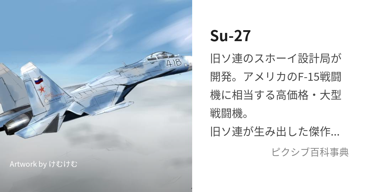 Su-27 (すーどゔぁーっうぁちすぃぇーみ)とは【ピクシブ百科事典】