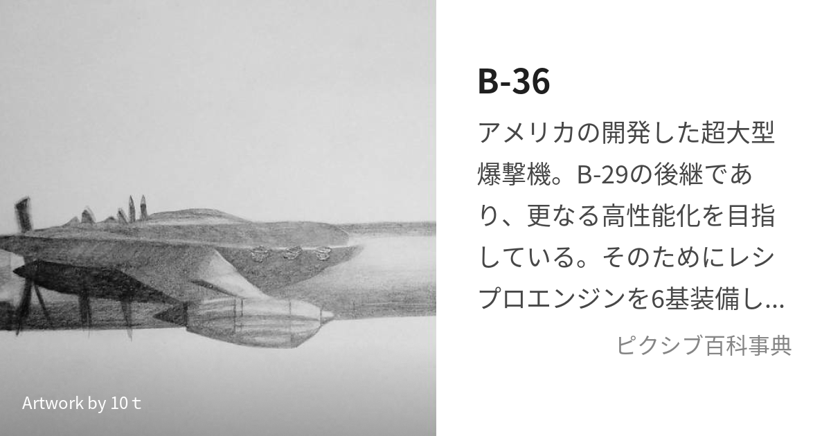 B-36 (びーさんろく)とは【ピクシブ百科事典】