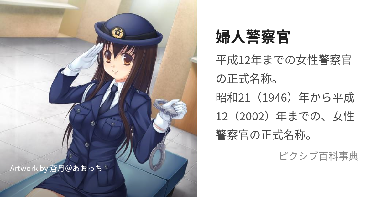 婦人警察官 (ふじんけいさつかん)とは【ピクシブ百科事典】