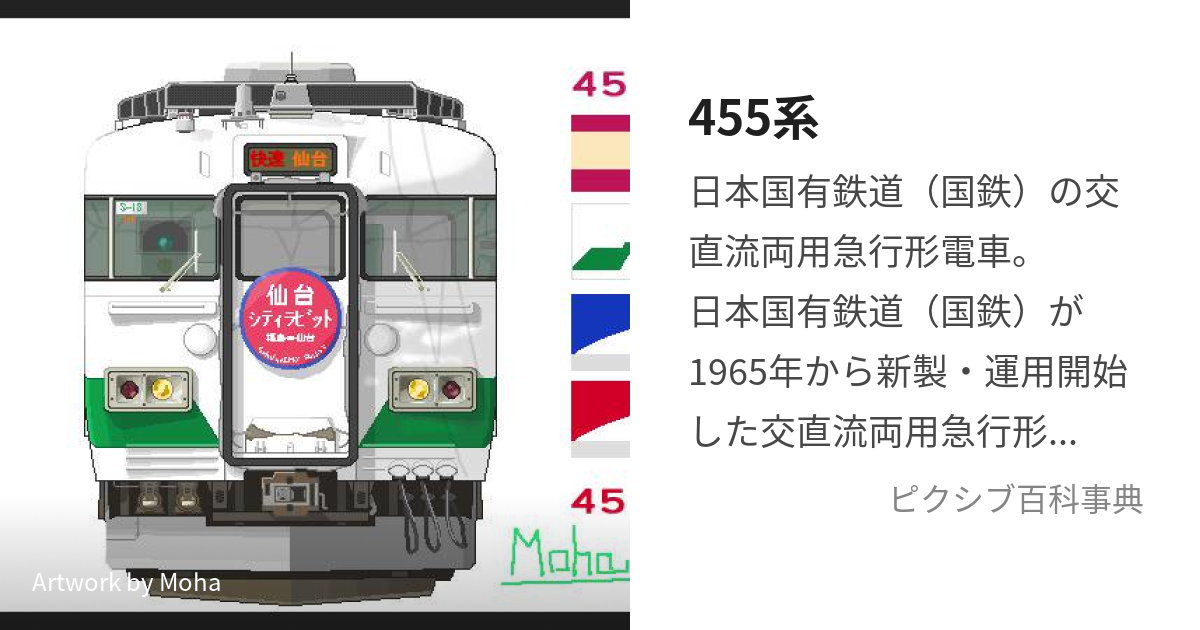 455,475系急行形交直流電車 説明書 付図 1966年3月 日本国有鉄道 臨時 