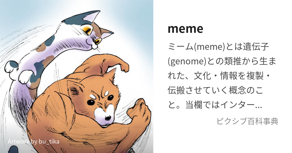 meme (みーむ)とは【ピクシブ百科事典】