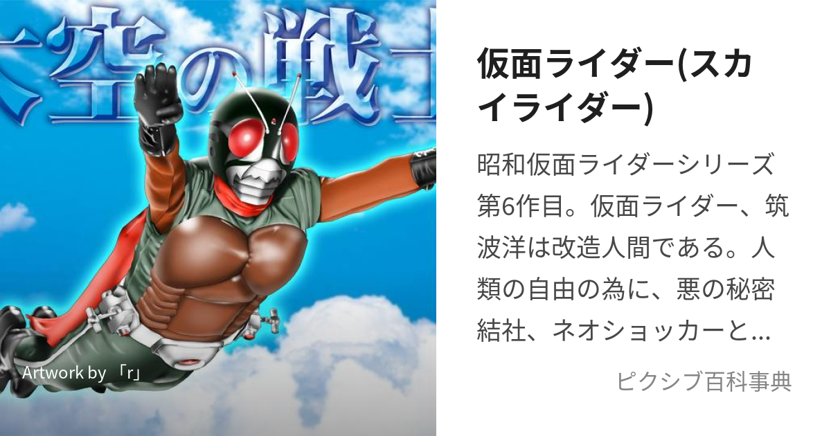 仮面ライダー(スカイライダー) (かめんらいだーすかいらいだー)とは【ピクシブ百科事典】