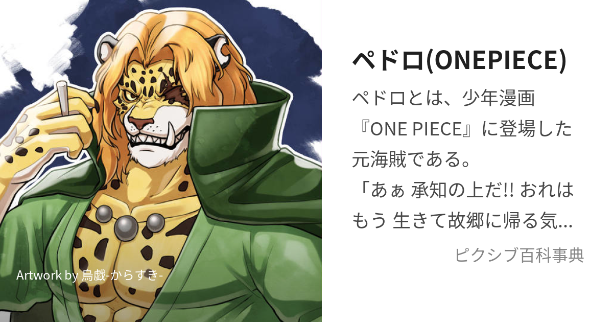 ペドロ(ONEPIECE) (ぺどろ)とは【ピクシブ百科事典】