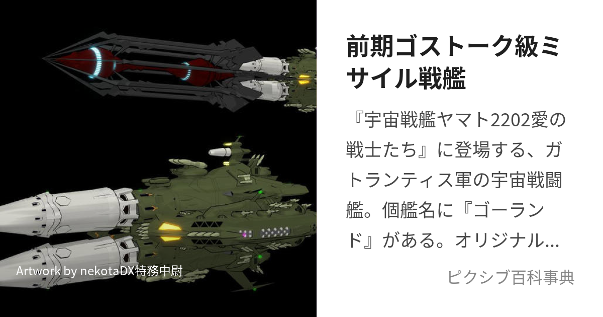 宇宙戦艦ヤマト2202 前期ゴストーク級ミサイル艦ゴーランド ガレージキット 1/1000 - プラモデル