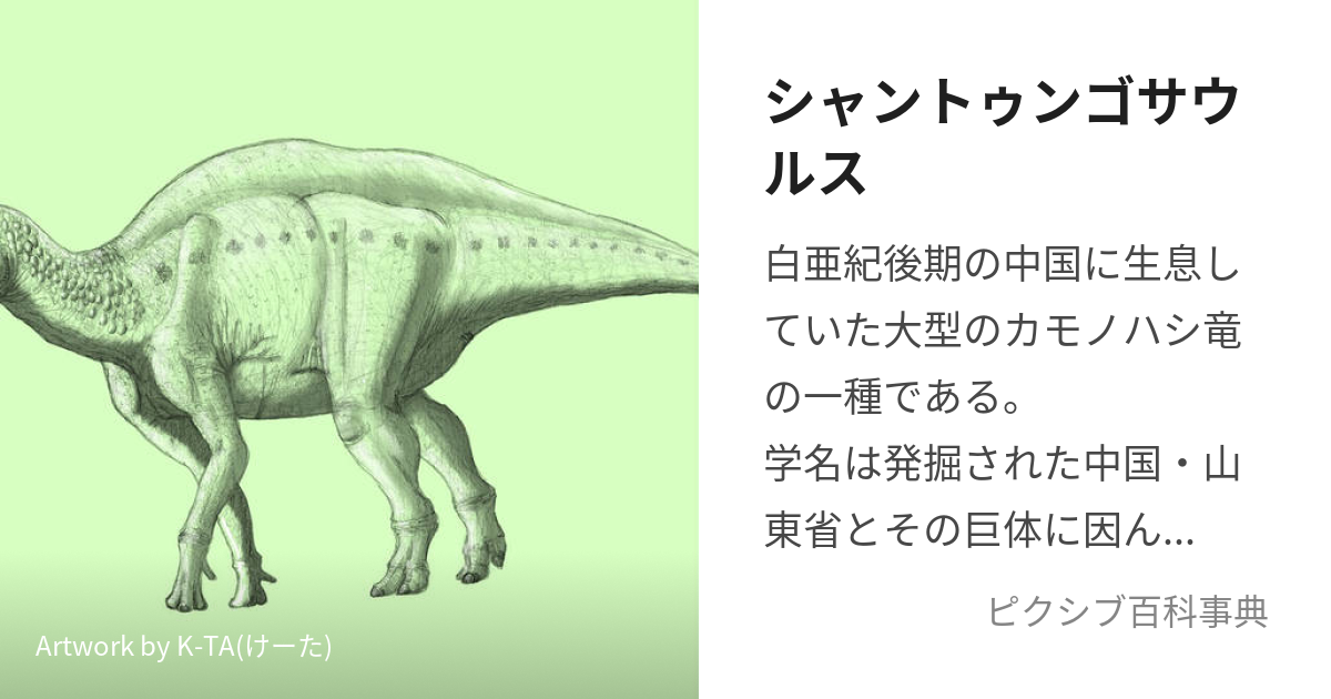 シャントゥンゴサウルス (しゃんとぅんごさうるす)とは【ピクシブ百科 