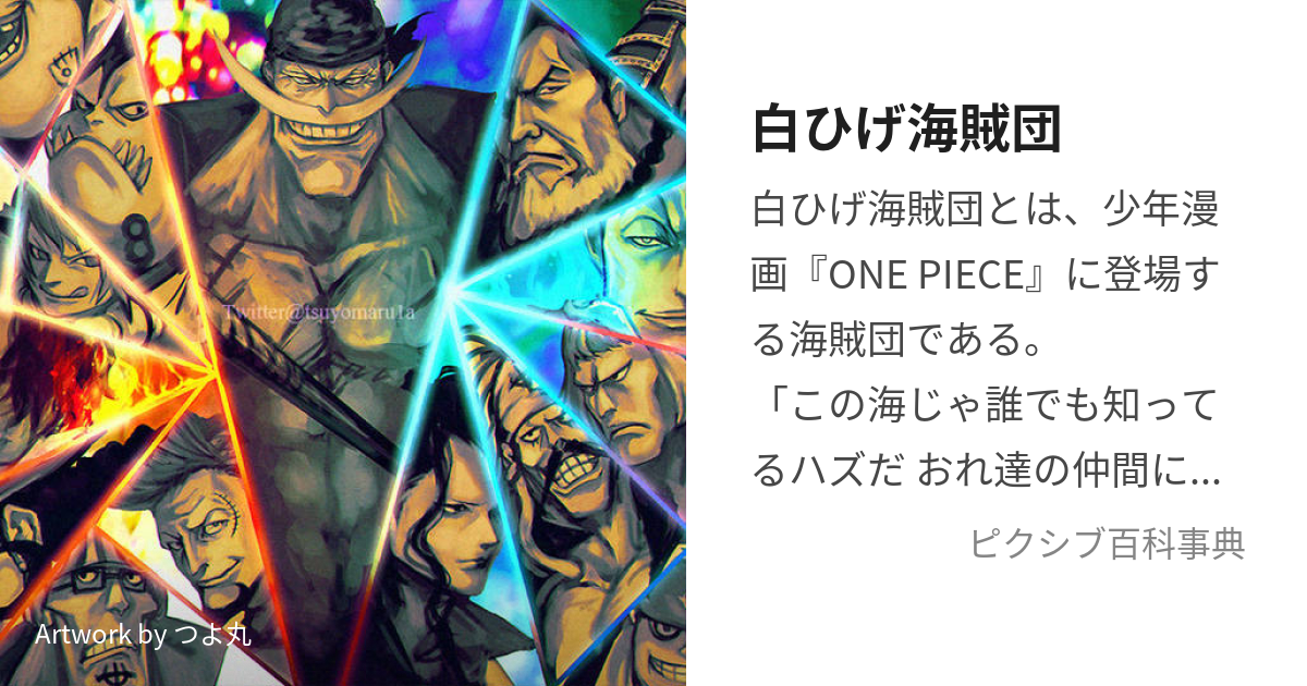 白ひげ海賊団 (しろひげかいぞくだん)とは【ピクシブ百科事典】