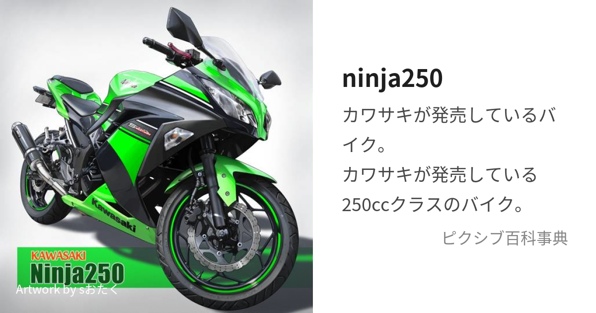 ninja250 (にんじゃにひゃくごじゅう)とは【ピクシブ百科事典】