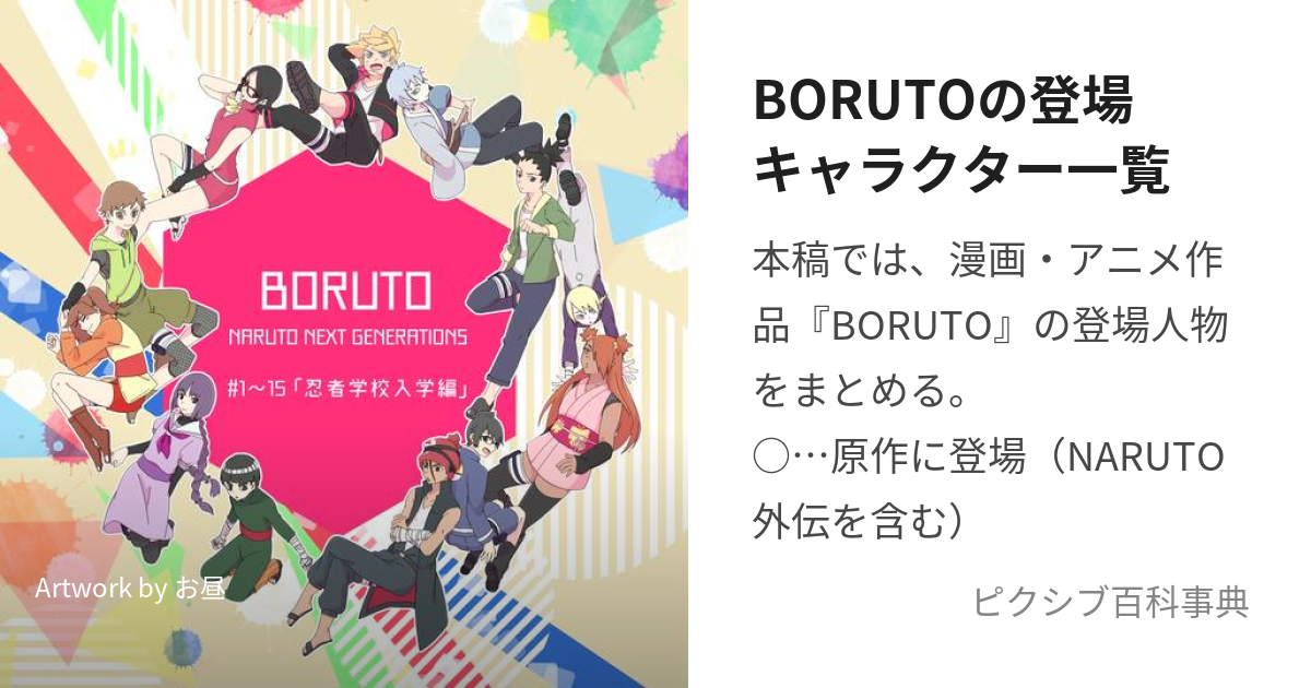 Borutoの登場キャラクター一覧 ぼるとのとうじょうきゃらくたーいちらん とは ピクシブ百科事典