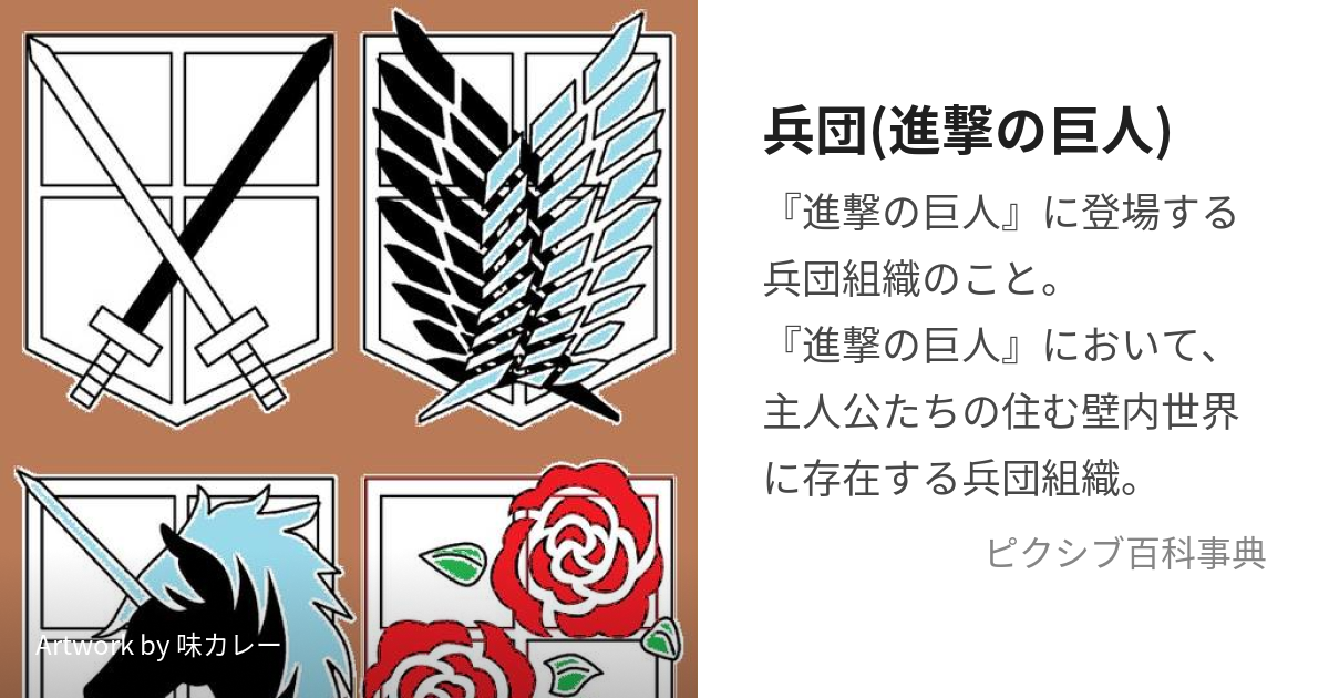 兵団 進撃の巨人 へいだん とは ピクシブ百科事典